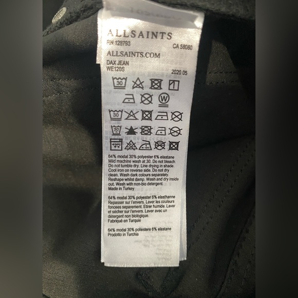 All SAINTS DAX Black jeans size 27 - Picture 10 of 10